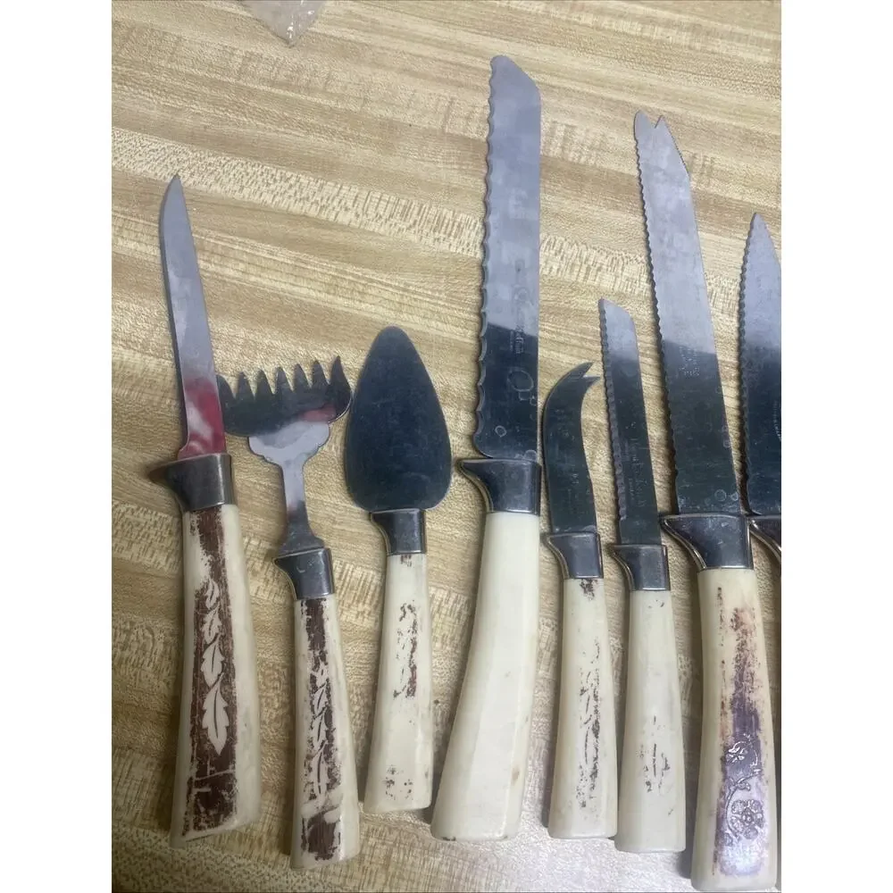 Vintage Regent Sheffield 11 Pieces Stainless Cutlery Knives England